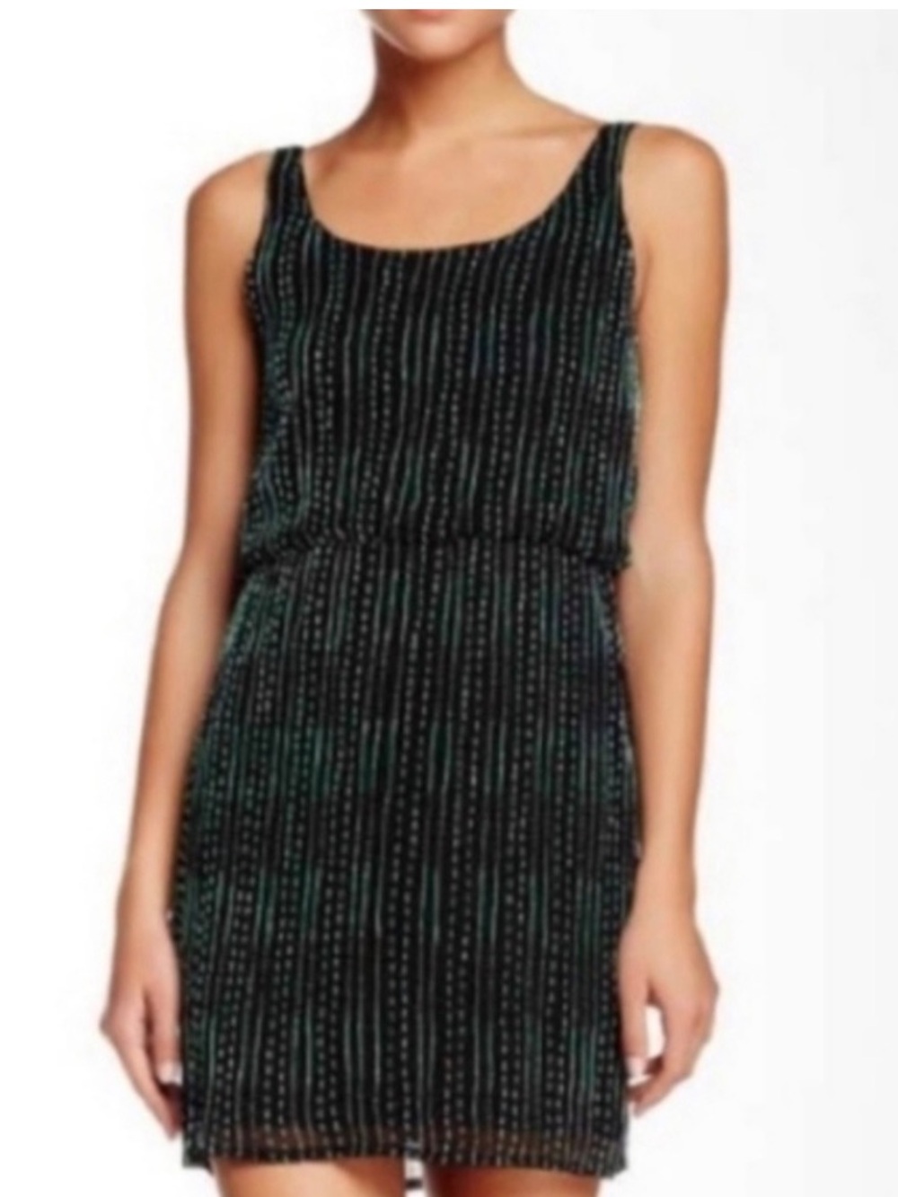 Alice + Olivia Gabby Silk Beaded Mini Dress XS